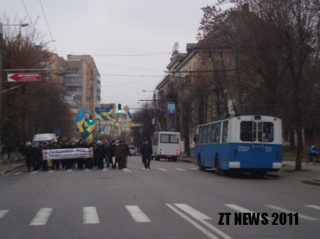 У Житомирі вшанували жертв Голодомору без партійної символіки