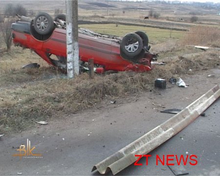 П’яний автомобіліст врізався у відбійник на мосту в Бердичеві