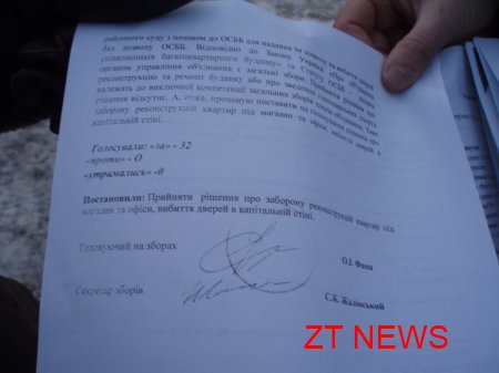 Мешканці багатоповерхівки в центрі Житомира намагалися перекрити вулицю Київську