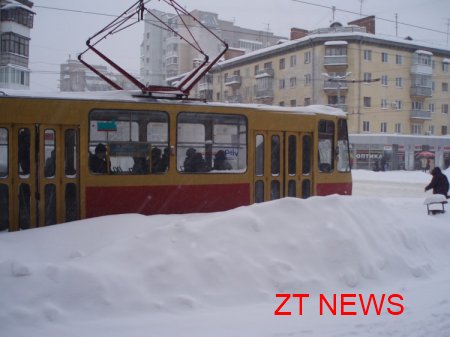 Сильні снігопади в Житомирі