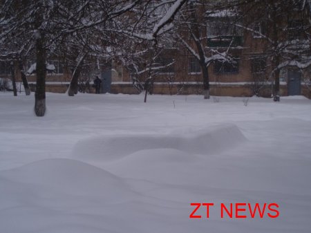 Сильні снігопади в Житомирі