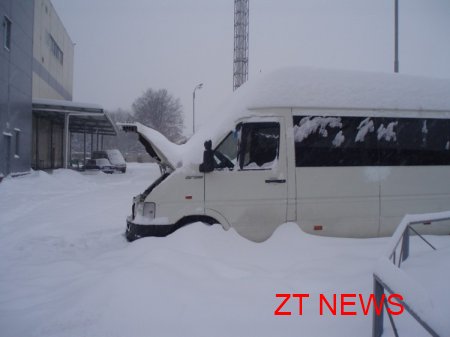 Сильні снігопади в Житомирі
