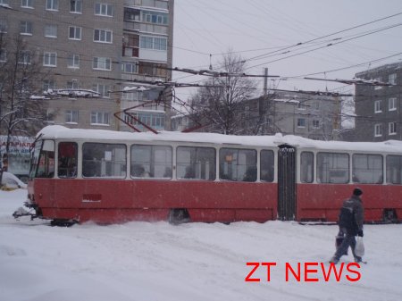 Сильні снігопади в Житомирі