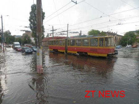 В Житомирі традиційний потоп на перехресті Щорса-Котовського