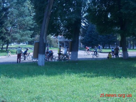 Вчора в Житомирі відбулися міські змагання з техніки велосипедної їзди