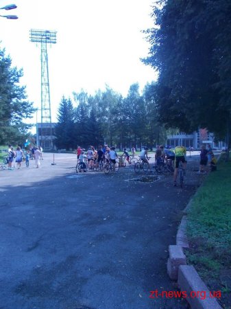 Вчора в Житомирі відбулися міські змагання з техніки велосипедної їзди