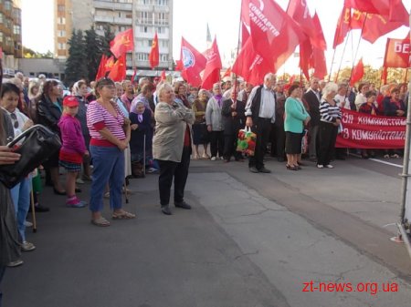 Вчора Житомир відвідав лідер Компартії Петро Симоненко