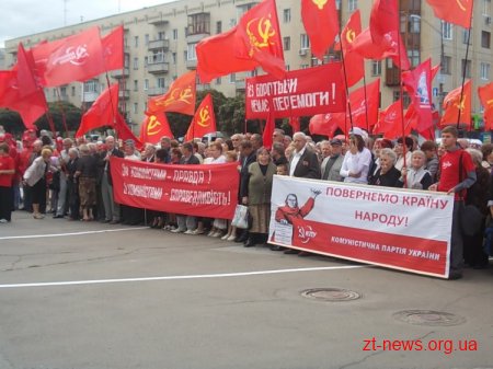 Вчора Житомир відвідав лідер Компартії Петро Симоненко