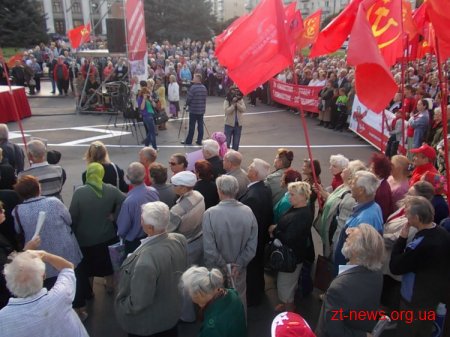 Вчора Житомир відвідав лідер Компартії Петро Симоненко