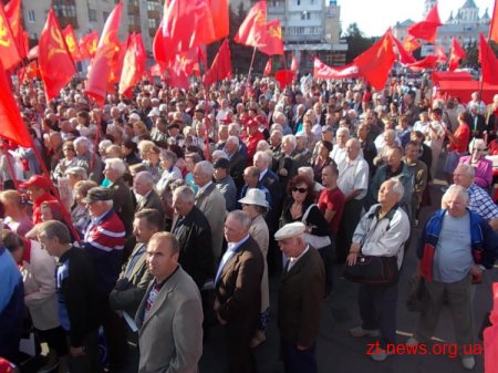 Вчора Житомир відвідав лідер Компартії Петро Симоненко