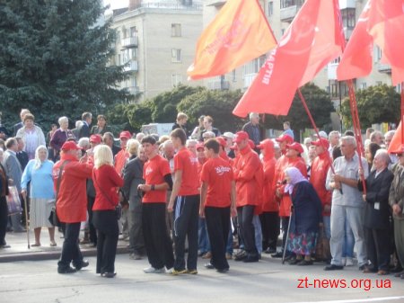 Вчора Житомир відвідав лідер Компартії Петро Симоненко