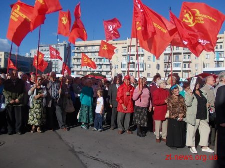 Вчора Житомир відвідав лідер Компартії Петро Симоненко