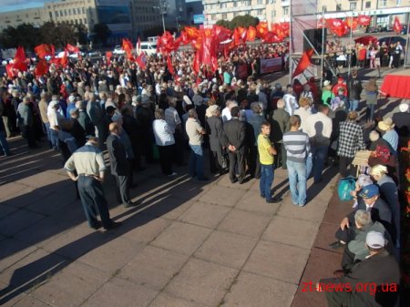 Вчора Житомир відвідав лідер Компартії Петро Симоненко