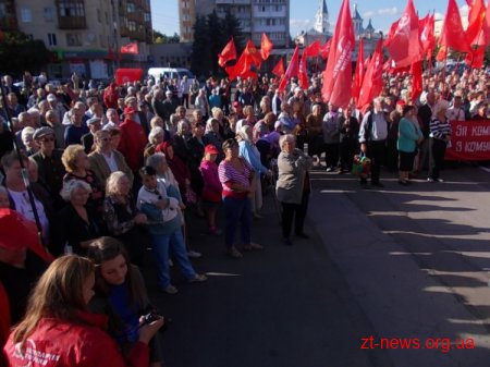 Вчора Житомир відвідав лідер Компартії Петро Симоненко