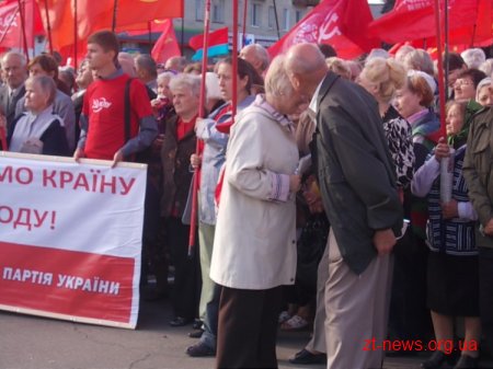 Вчора Житомир відвідав лідер Компартії Петро Симоненко