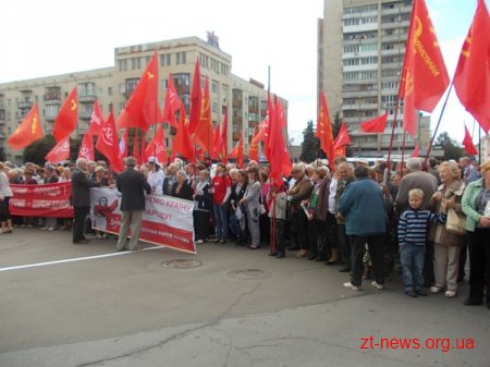 Вчора Житомир відвідав лідер Компартії Петро Симоненко