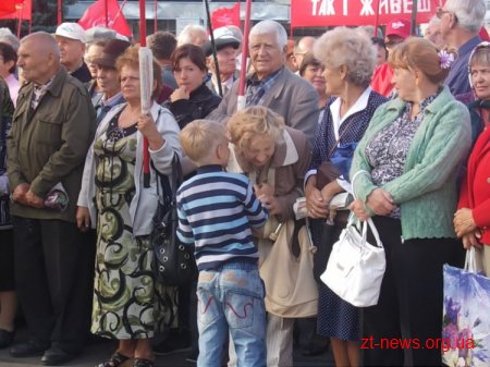 Вчора Житомир відвідав лідер Компартії Петро Симоненко
