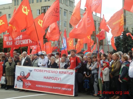 Вчора Житомир відвідав лідер Компартії Петро Симоненко