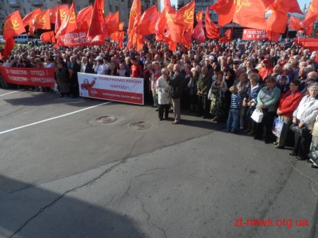 Вчора Житомир відвідав лідер Компартії Петро Симоненко