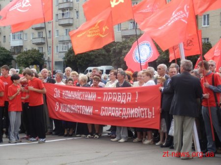 Вчора Житомир відвідав лідер Компартії Петро Симоненко