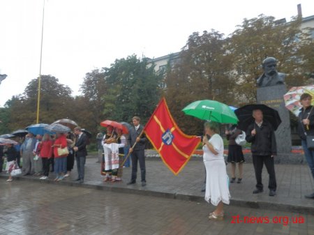 Всеукраїнська велоестафета «Спорт для всіх єднає Україну!» завітала до Житомира ВІДЕО