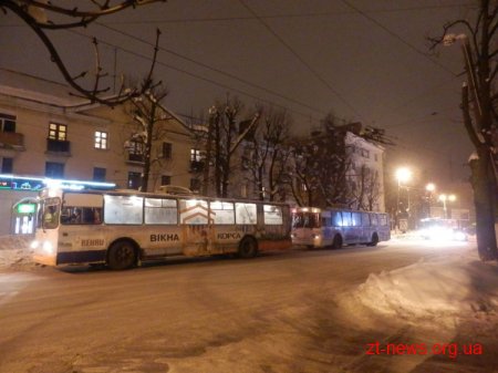 У Житомирі ввечері зовсім перестали ходити тролейбуси