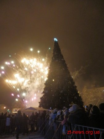 У Житомирі урочисто запалили головну ялинку області
