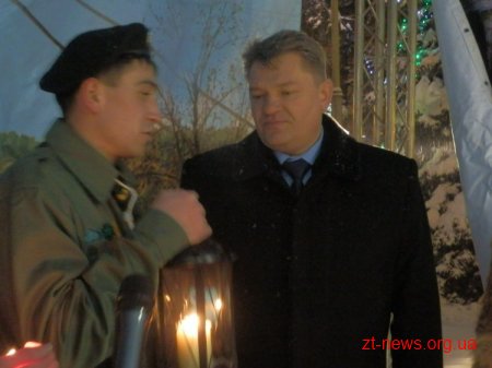До Житомира привезли Віфлеємський вогонь