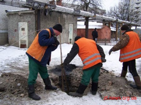"Житомирводоканал" ліквідовує наслідки аварій на водогонах міста