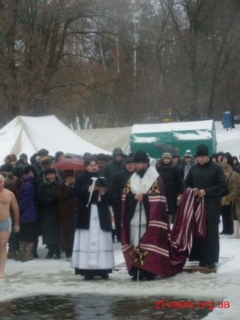Водохреще у Житомирі ВІДЕО