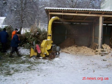 У Житомирі вже 2 рік новорічні ялинки перероблюють на паливо