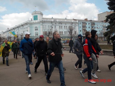 У Житомирі відбувся марш футбольних фанатів за відновлення ФК Полісся