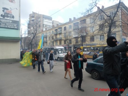 У Житомирі відбувся марш футбольних фанатів за відновлення ФК Полісся