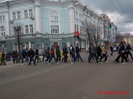 У Житомирі відбувся марш футбольних фанатів за відновлення ФК Полісся