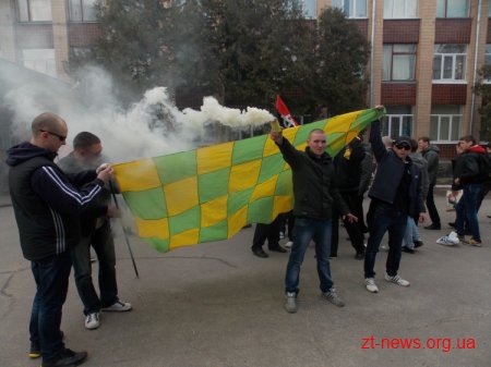 У Житомирі відбувся марш футбольних фанатів за відновлення ФК Полісся