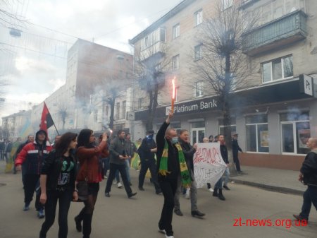 У Житомирі відбувся марш футбольних фанатів за відновлення ФК Полісся