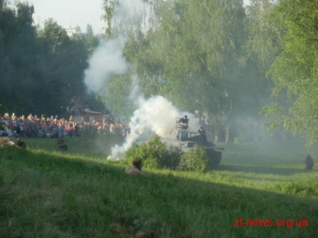 У Житомирі реконструювали бій часів Другої Світової Війни