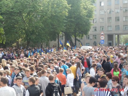 Антифашистський мітинг сьогодні пройшов у Житомирі