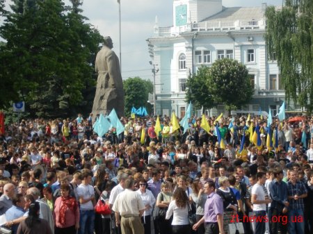 Антифашистський мітинг сьогодні пройшов у Житомирі