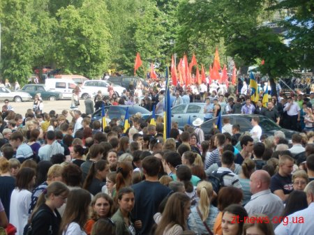 Антифашистський мітинг сьогодні пройшов у Житомирі