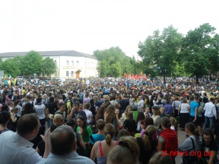 Антифашистський мітинг сьогодні пройшов у Житомирі