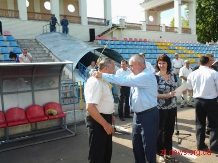 На спортивних майданчиках — житомирські депутати