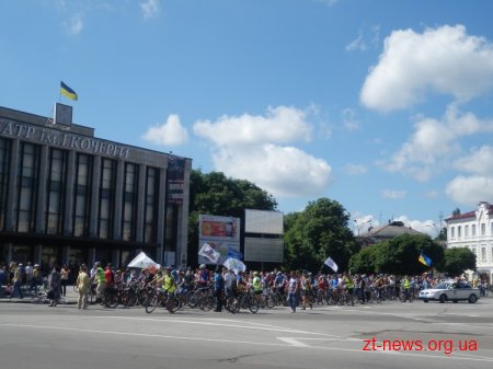 У Житомирі відбувся велопробіг за участю мера Дебоя