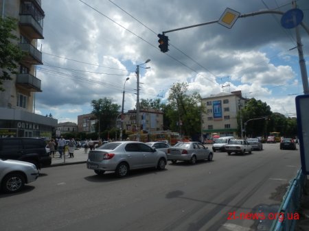 У Житомирі на вул. Київській дрібна аварія перекрила рух в бік центру