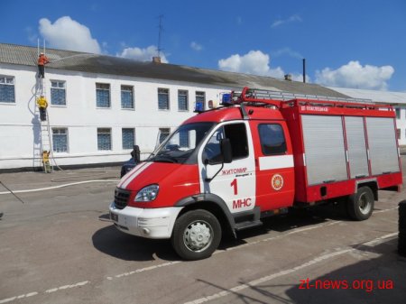 У Житомирській виправній колонії відбулись пожежні навчання спільно з підрозділами Державної служби України з надзвичайних ситуацій