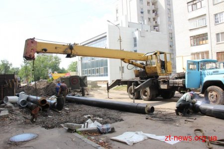 Вулиця Лесі Українки від перехрестя з вул. Московською до вул. Хлібної перекрита