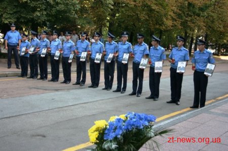 У Житомирі вшанували пам’ять правоохоронців, що загинули при виконанні службових обов’язків