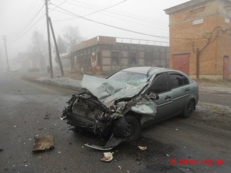 У Бердичеві «Hyundai» врізався в автобус