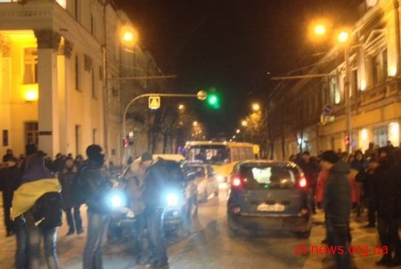 У Житомирі мітингувальники перекрили вулицю Велику Бердичівську