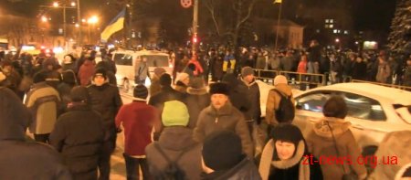 У Житомирі мітингуючі не змогли захопити ОДА